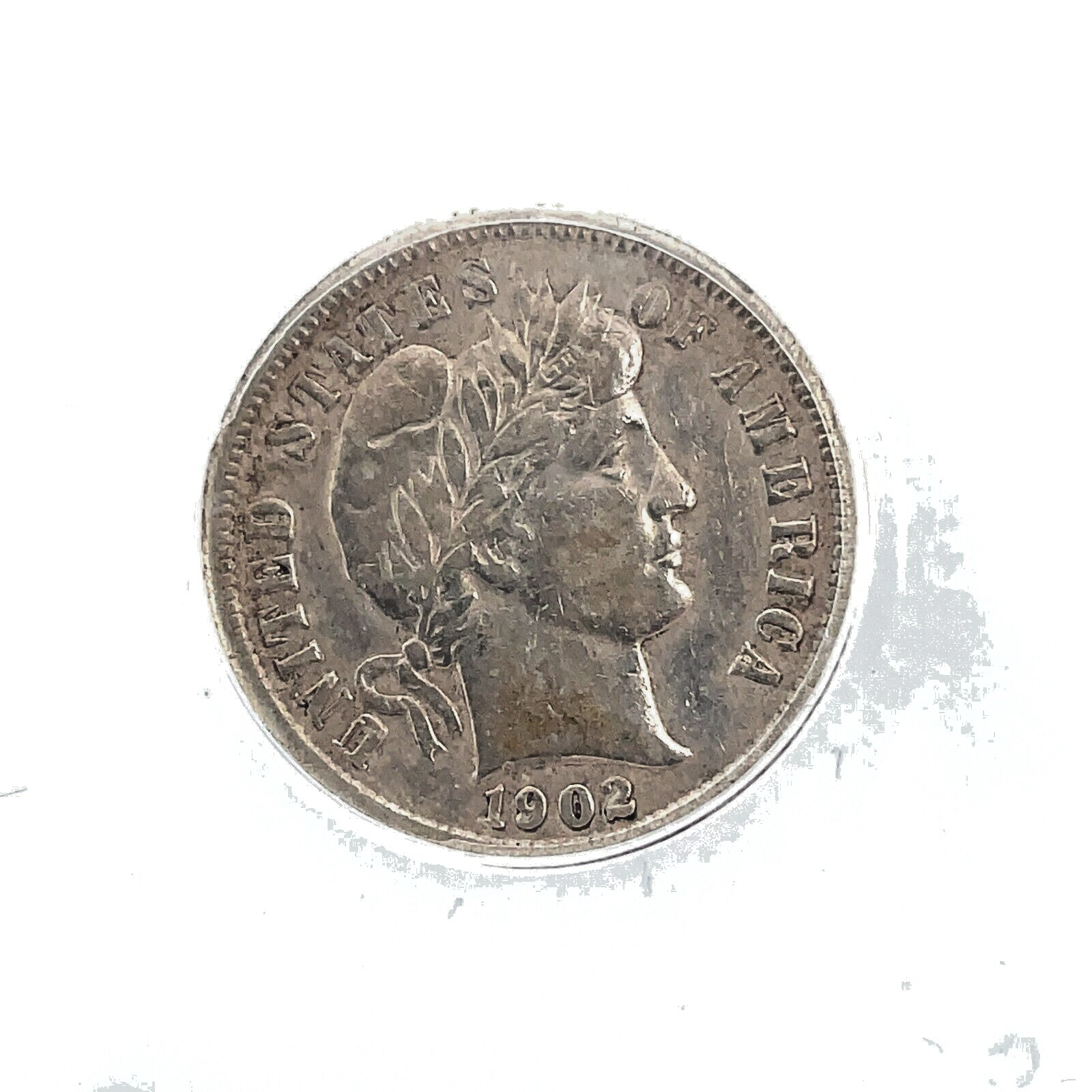 1902 P  BARBER DIME ANACS XF 40 Details -Cleaned
