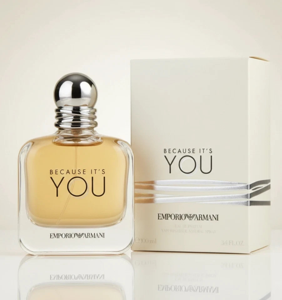 BECAUSE IT'S YOU EMPORIO ARMANI EDP 3.4 OZ / 100 ML FOR WOMEN (NIB) SEALED