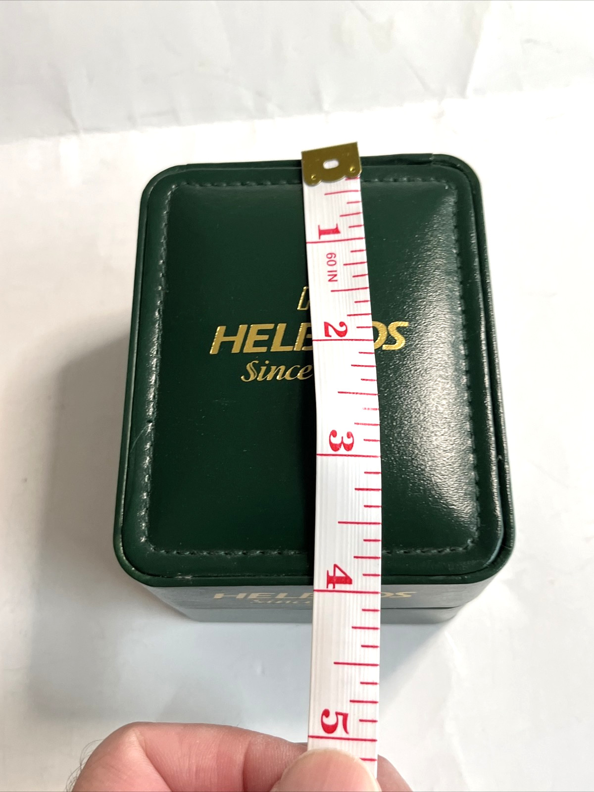 Vintage HELBROS Green LDS HARD SHELL DISPLAY BOX