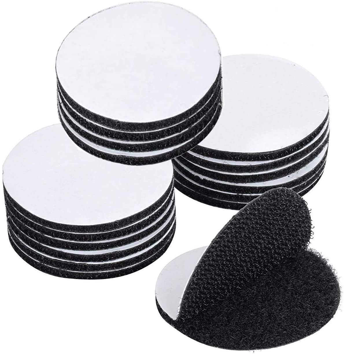 16 Pcs 1.5" Hook and Loop Adhesive Fasteners Carpet Gripper Pad for Home Office