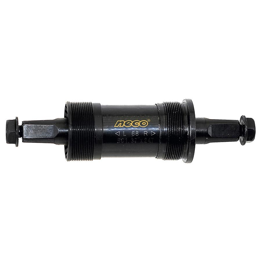 Neco ITA Square Taper Bottom Bracket - 70mm Italian BB Shell, Steel Cups, Black