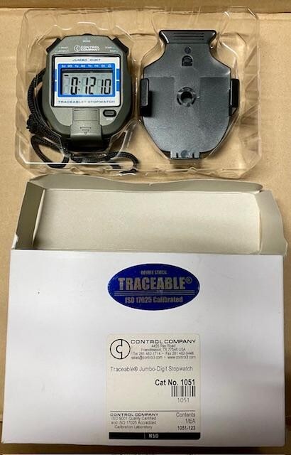 Control Company 1051 Jumbo-Digit Stopwatch. New battery.