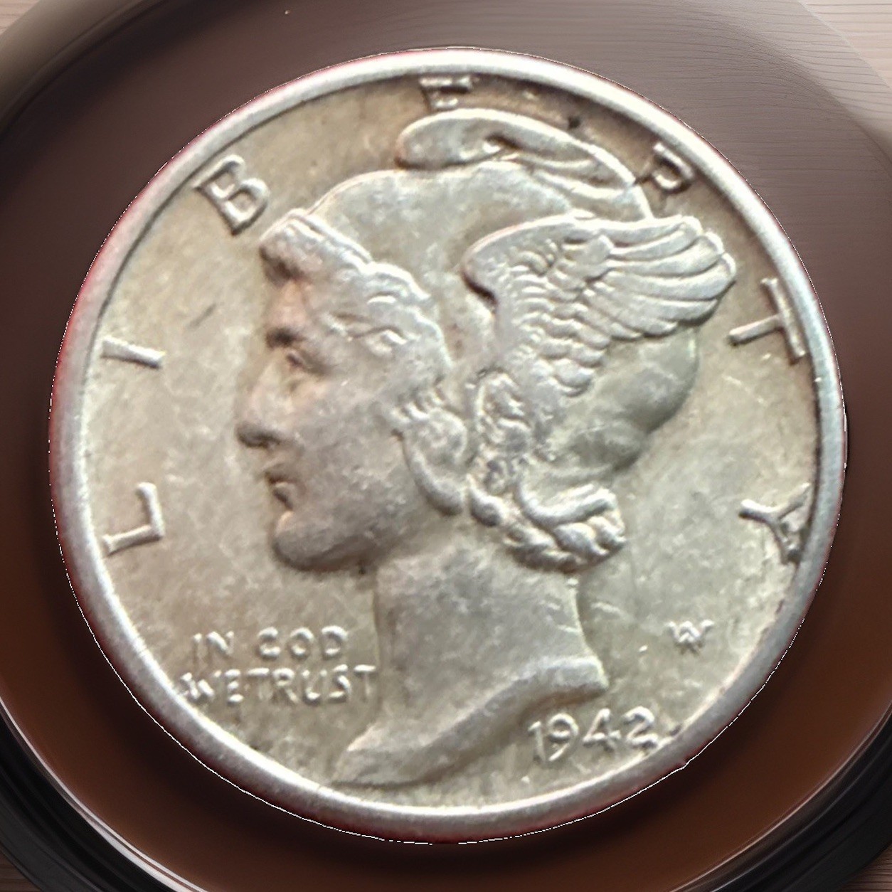 1942-D Mercury Dime . Gem BU . Brilliant Unc. . Original 3021