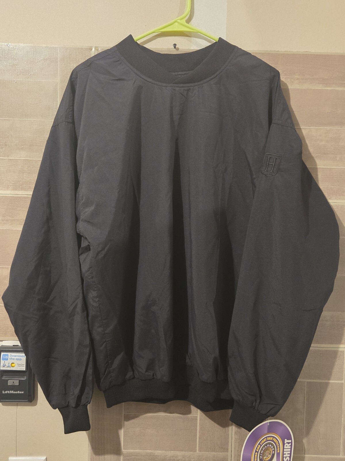 Highlander Windwear Jacket Mens Small Long Sleeve Pullover Windbreaker Golf NWT