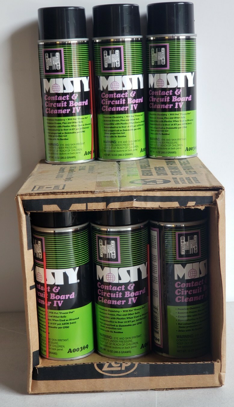 12 MISTY A00369 Contact & Circuit Board Cleaner IV Spray Aerosol Can 10oz