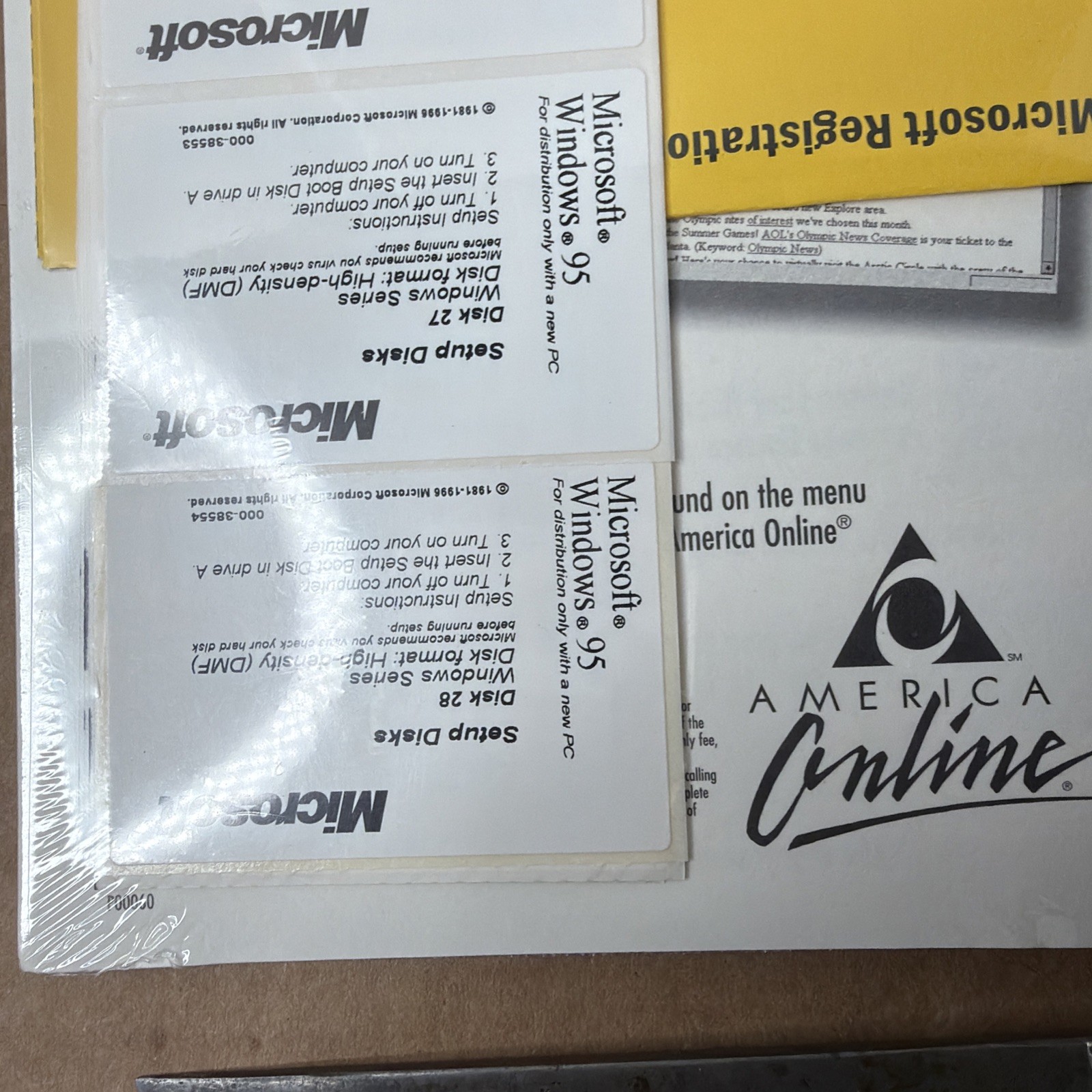 Microsoft Windows 95 Install CD-ROM Product Key & User Guide