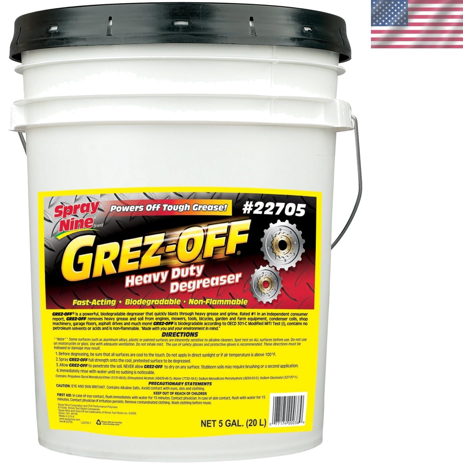Grez-Off Heavy Duty Degreaser - 5 Gallon