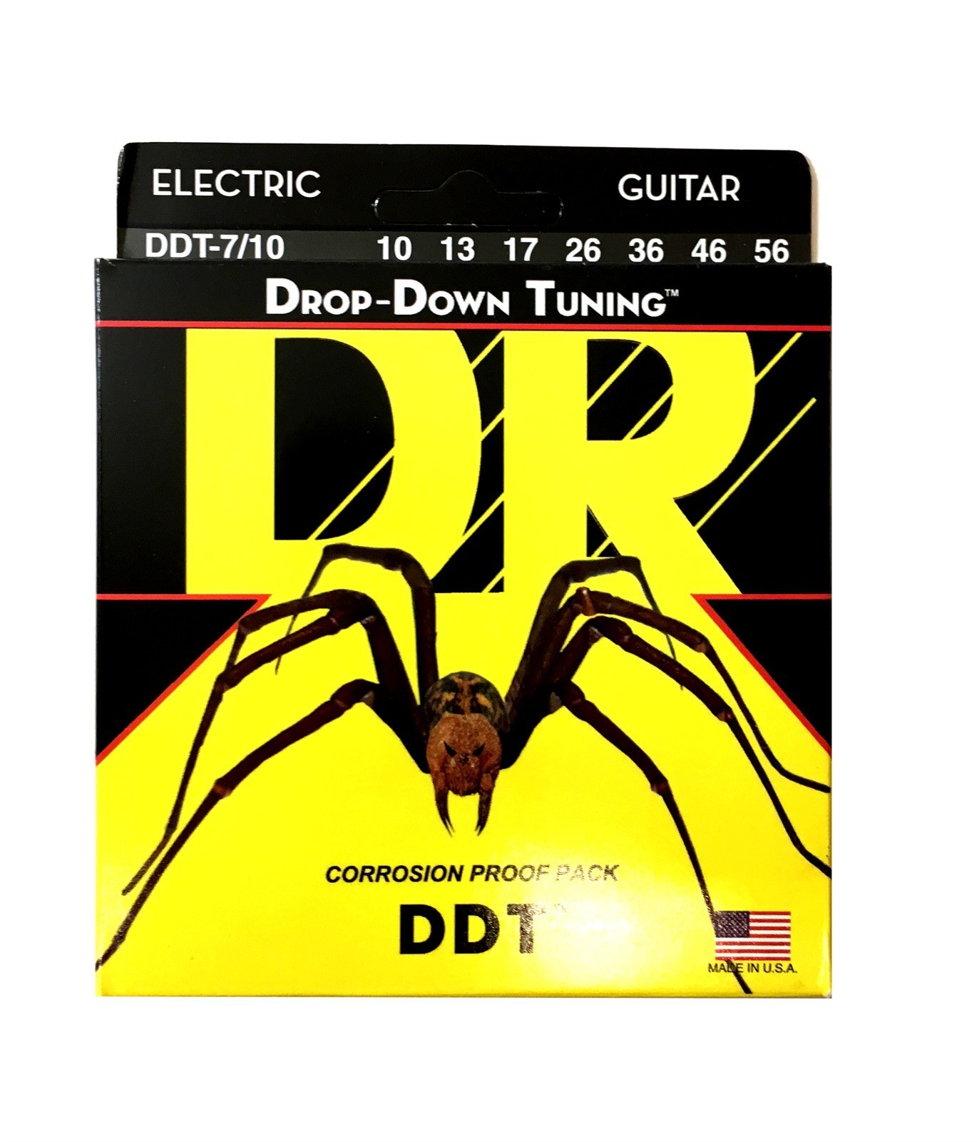 DR Guitar Strings Electric 2 Sets DDT 7-String Drop Down Tuning 10-56