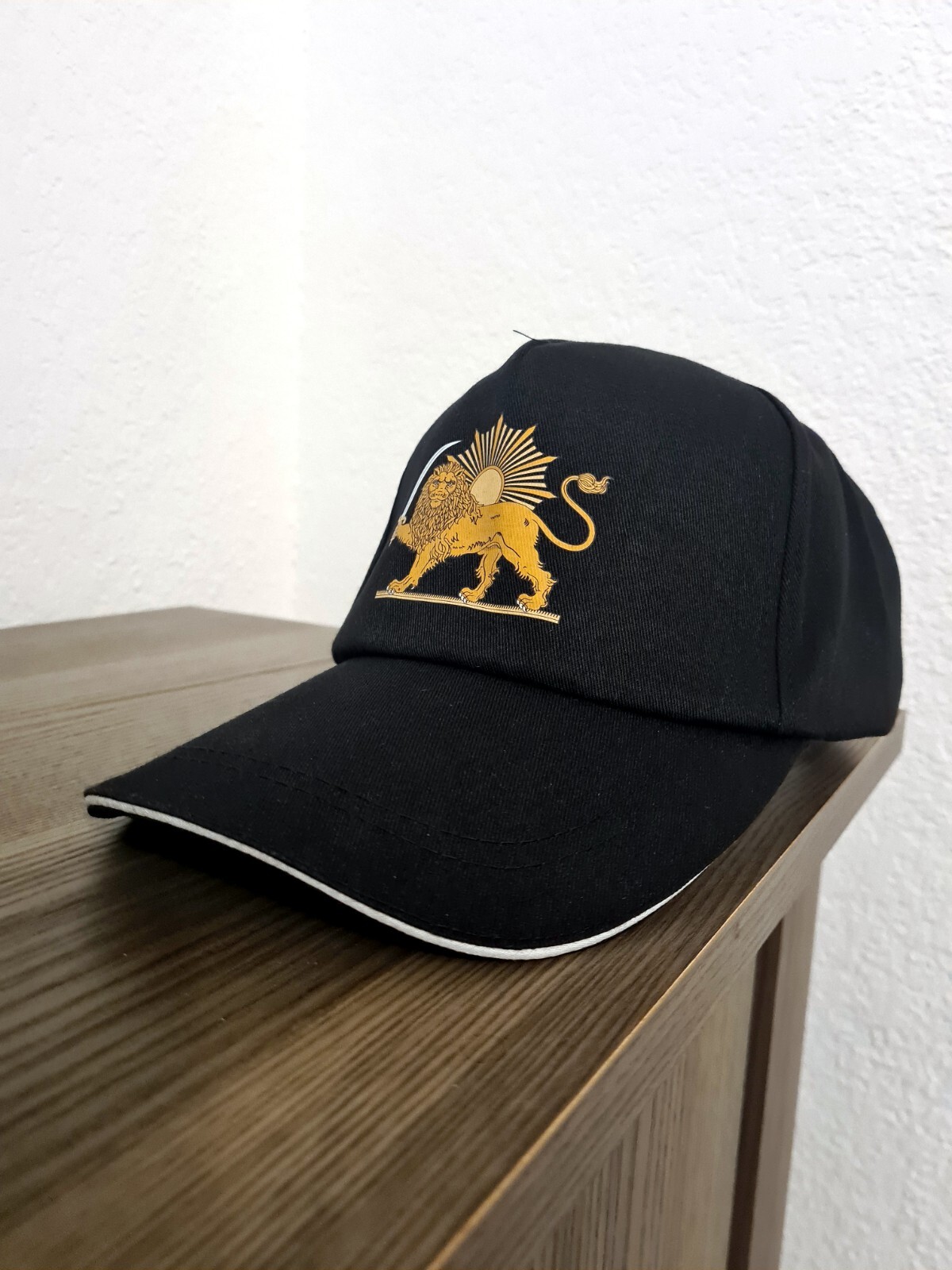 cap unisex SHORO KHORSHID Kingdom of IRAN blue, black , white کلاه شیروخورشید