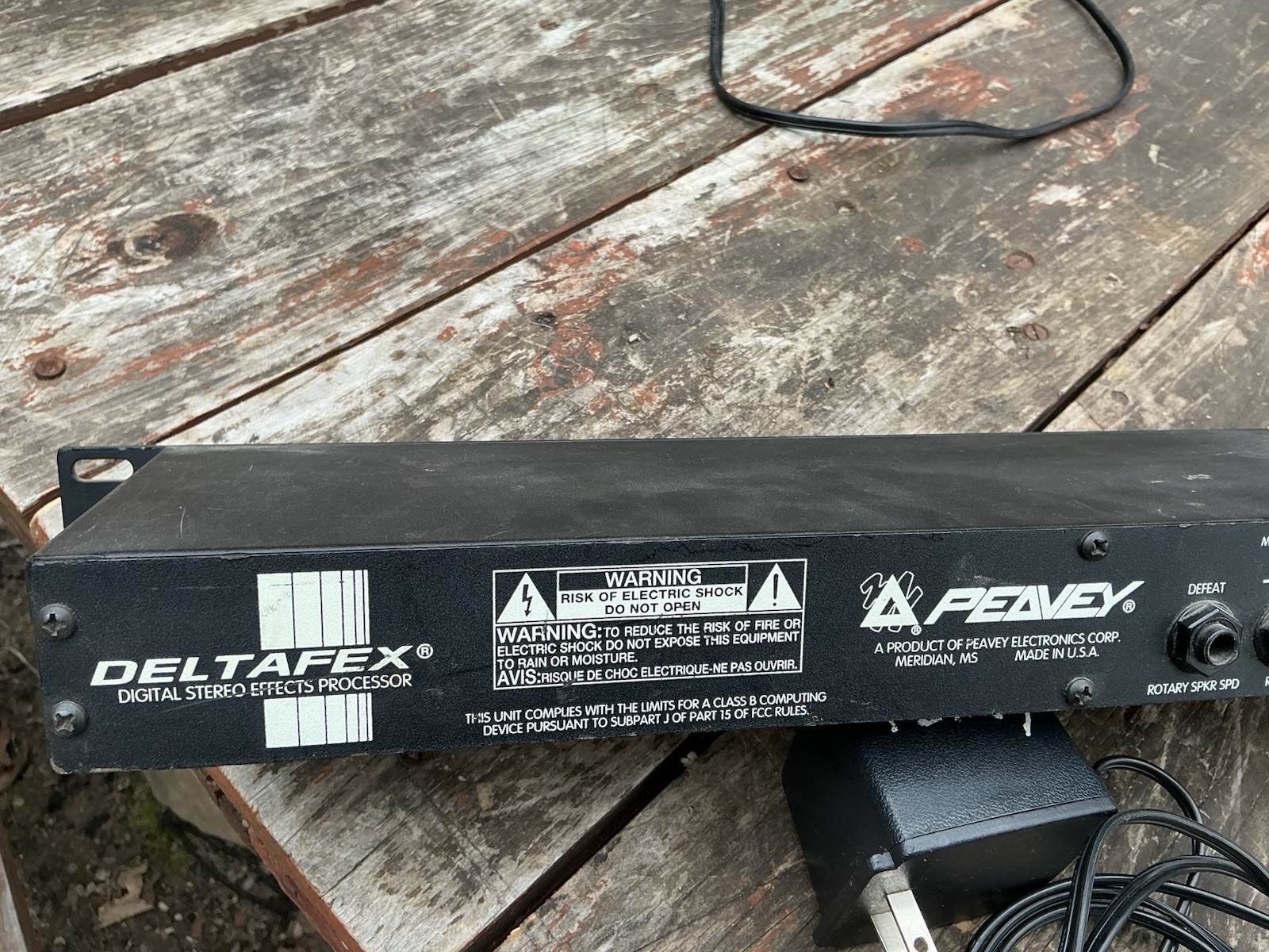 Peavey Deltafex W/O Digital Rackmount Effects Processor & Power Supply TESTED