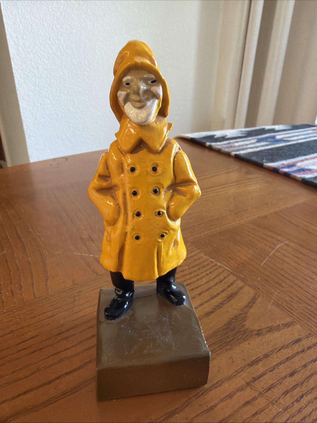 Vintage Cast Iron Fisherman Bottle Opener 6” Tall Scott Products Inc. Newark NJ.
