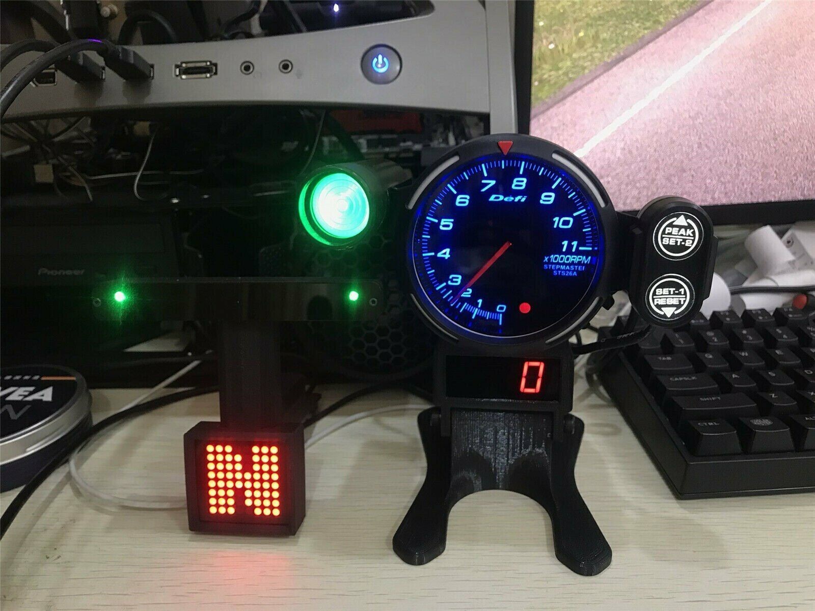 12V Tachometer with Speed Module for Logitech G29 Racing Game
