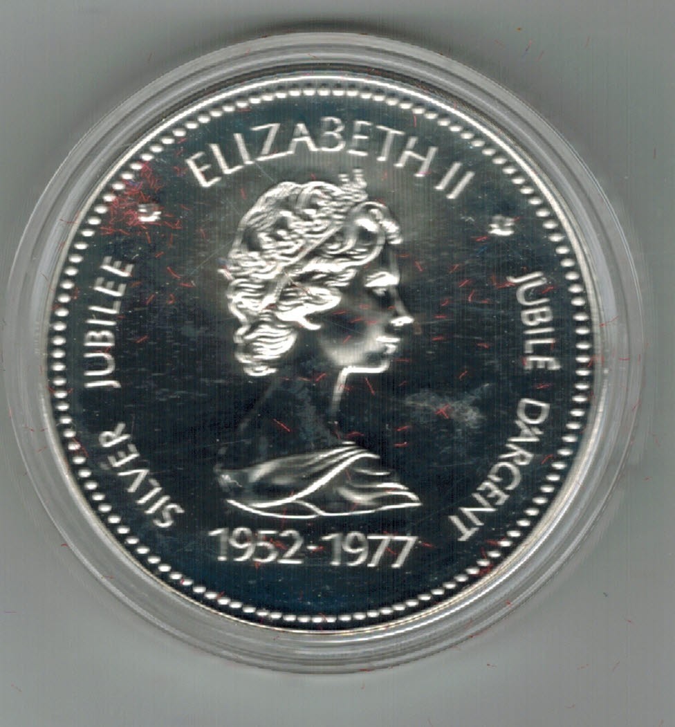 1977 Canadian Throne of Senate SILVER Dollar