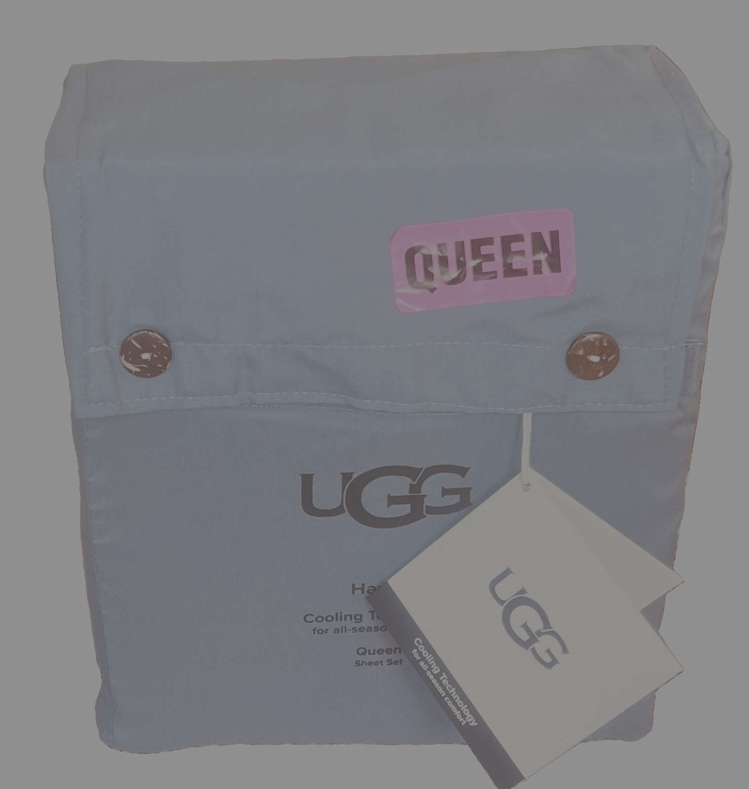 NWT UGG® "HAVEN" QUEEN SHEET SET-COOLING TECHNOLOGY ALL-SEASON COMFORT-CHAMBRAY