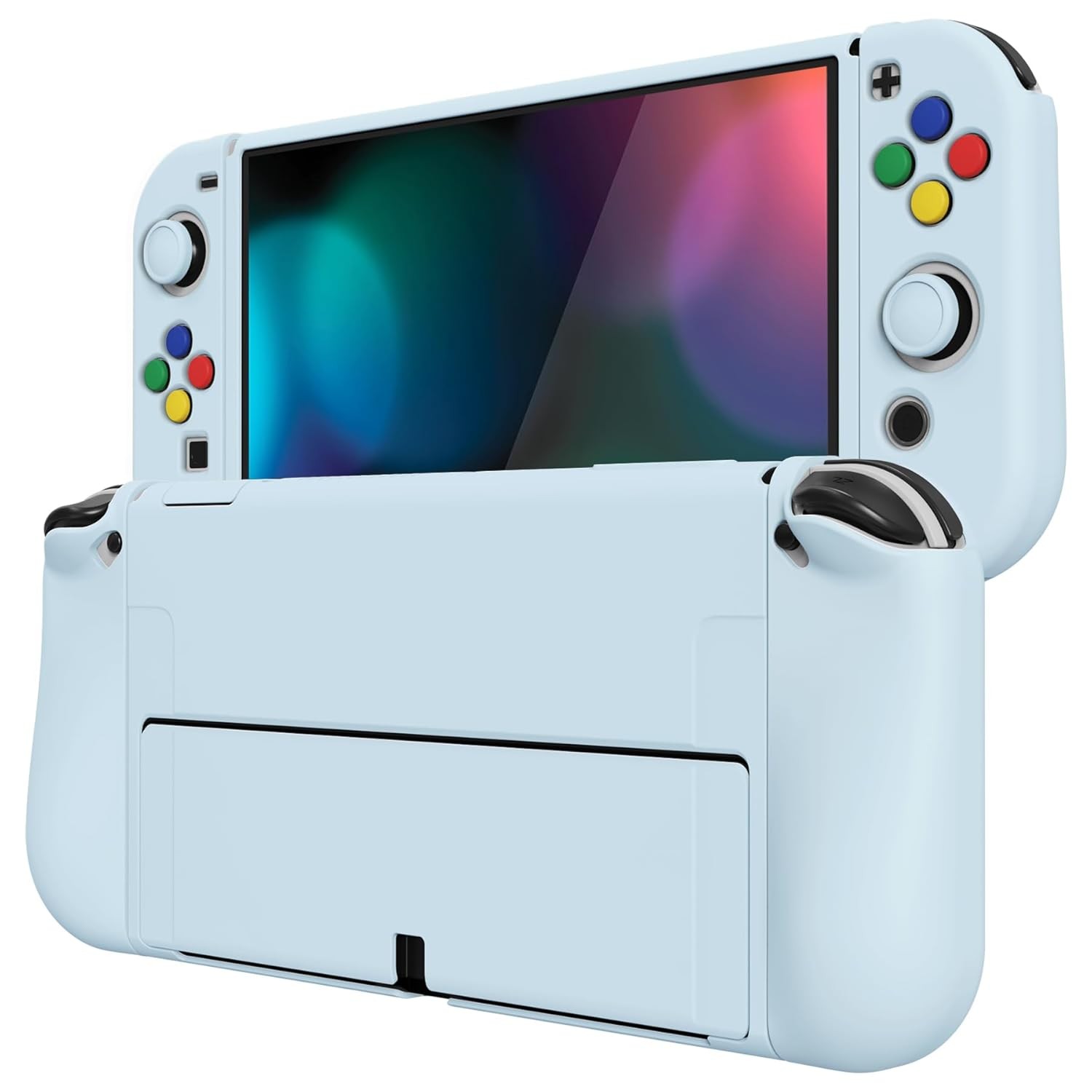 PlayVital Soft Protective Case for Nintendo Switch OLED, Joycon Grip Cover