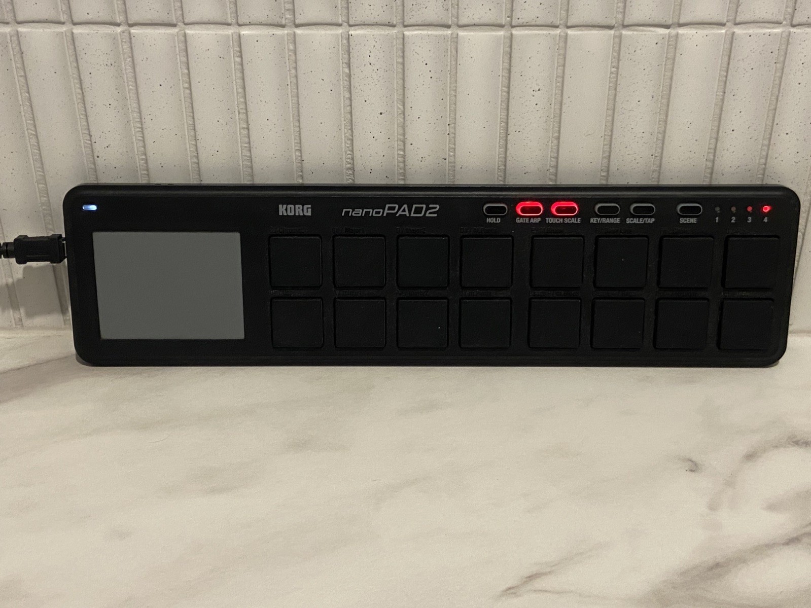 Korg nanoPAD2 Slim-Line USB Drum Pad Controller Black