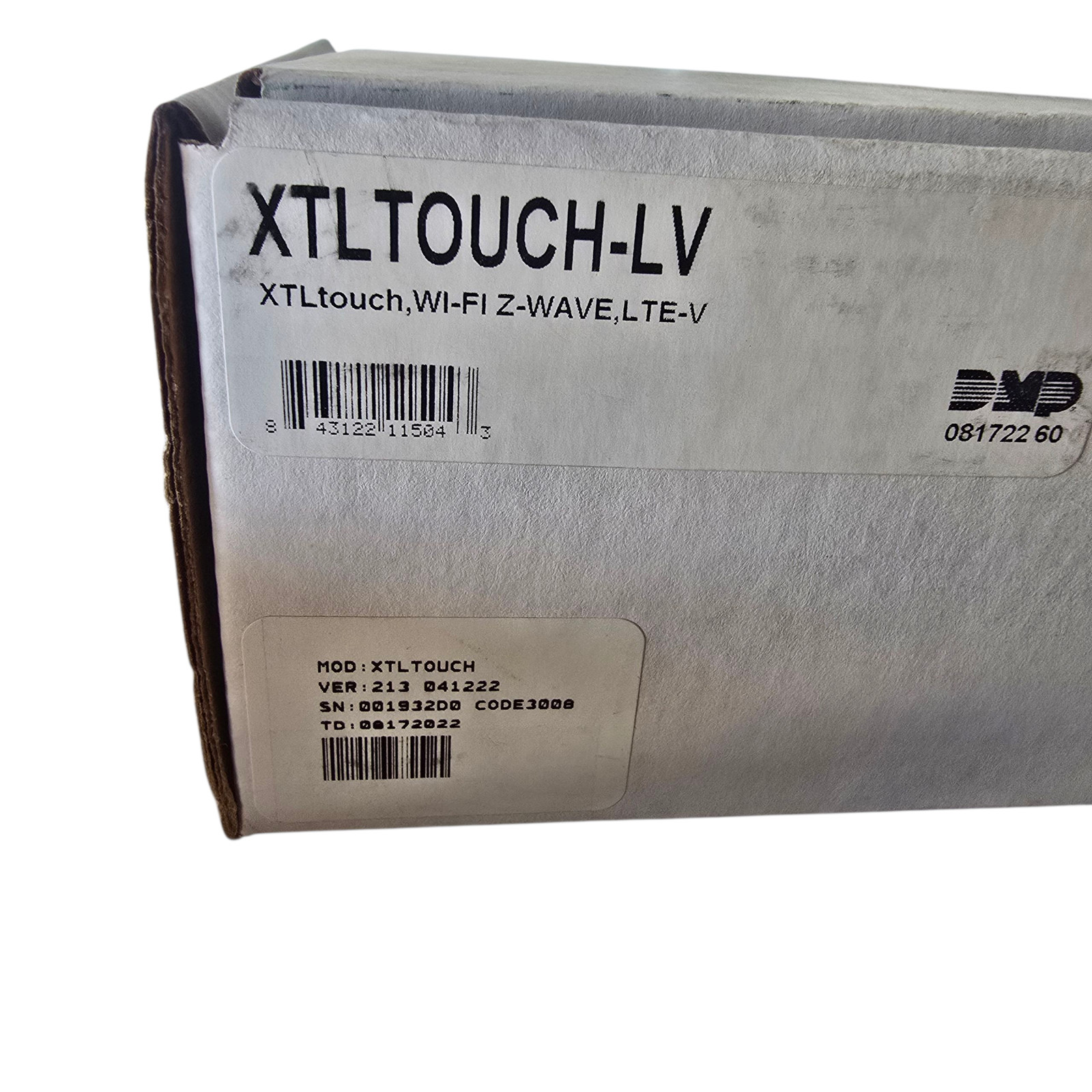DMP XTLTOUCH-LV Wireless Security Touchscreen Panel Wi-Fi Z-Wave LTE-V Verizon