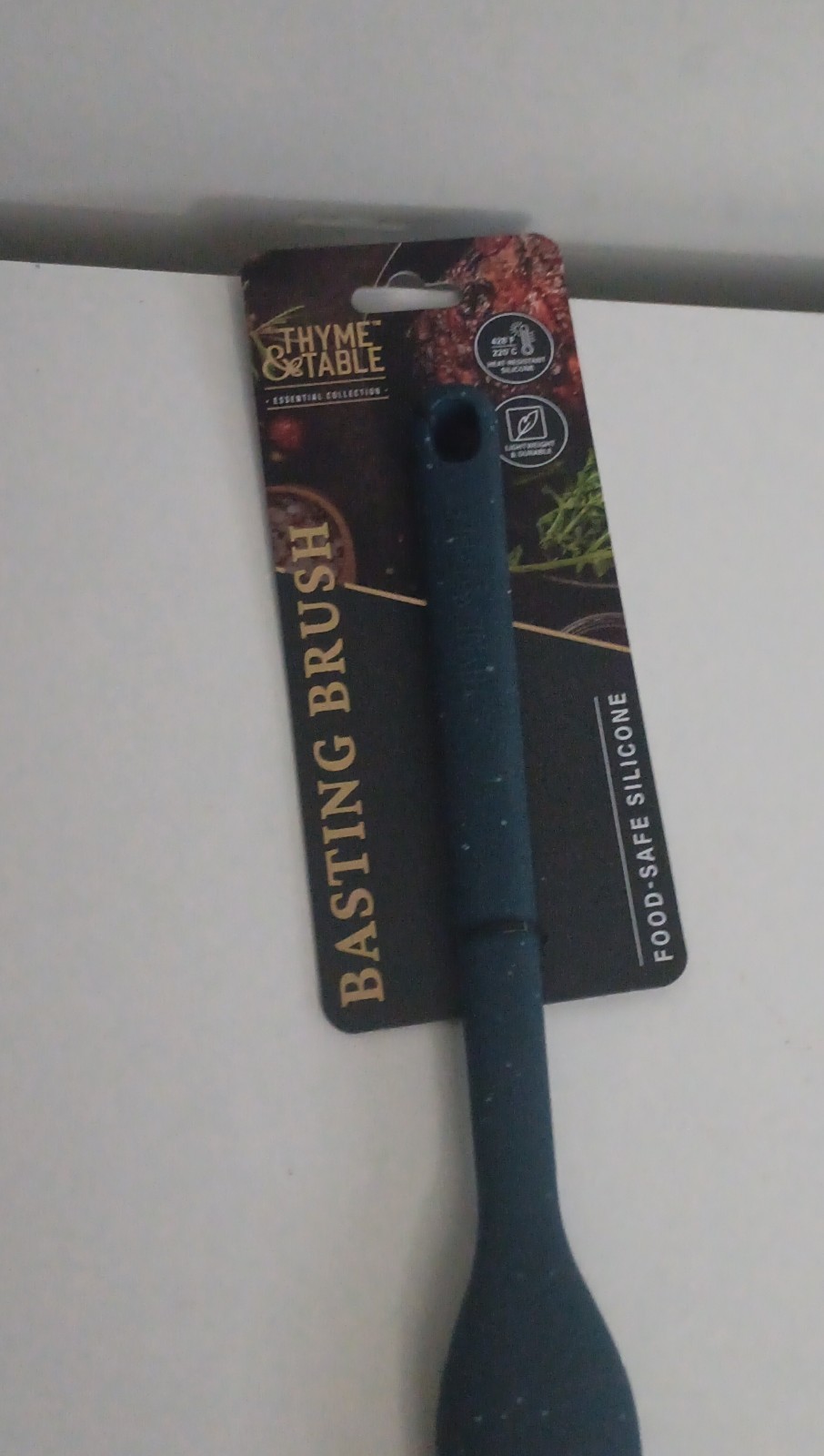 Thyme & Table Essential Collection Silicone Basting Brush Heat Resistant Blue