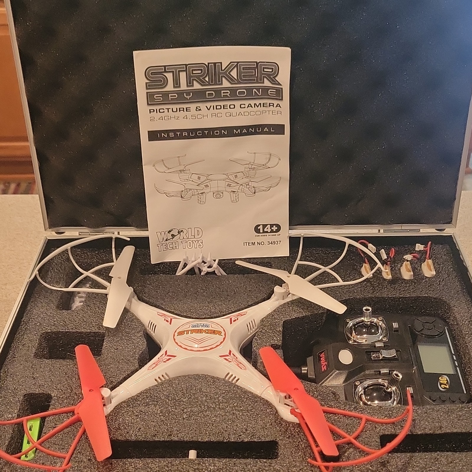 World Tech Toys Striker Drone 2.4GHz 4.5CH Quadcopter RTR 34937