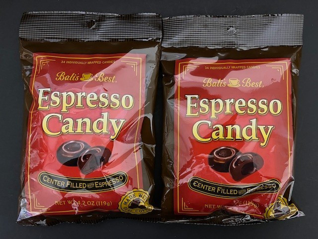 Bali's Best Espresso Coffee Hard Candy- 2 BAGS- Coffee Candies