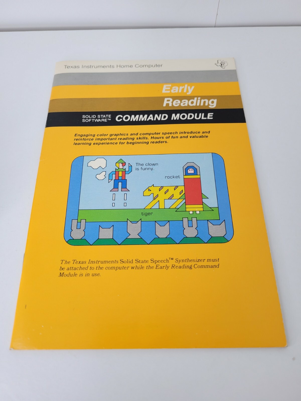 Texas Instruments Home Computer Early Reading Command Module Applications Manual