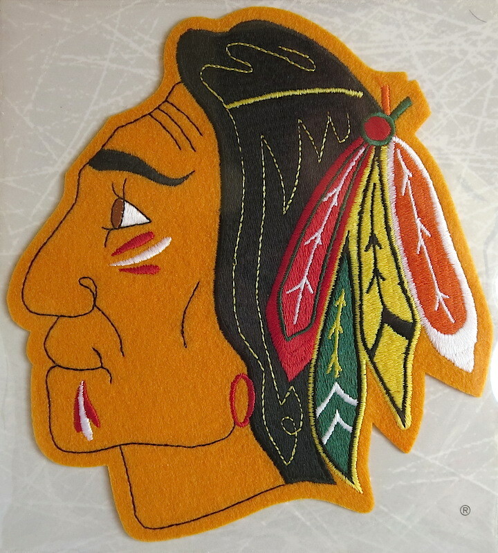 1961 CHICAGO BLACK HAWKS Willabee & Ward NHL THROWBACK HOCKEY PATCH ~ Patch Only