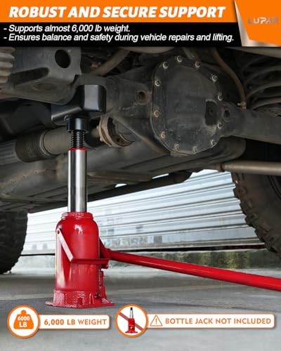 Jack Axle Adapter Lifting Saddle Compatible With Bottle Floor Jack 4INCH Black