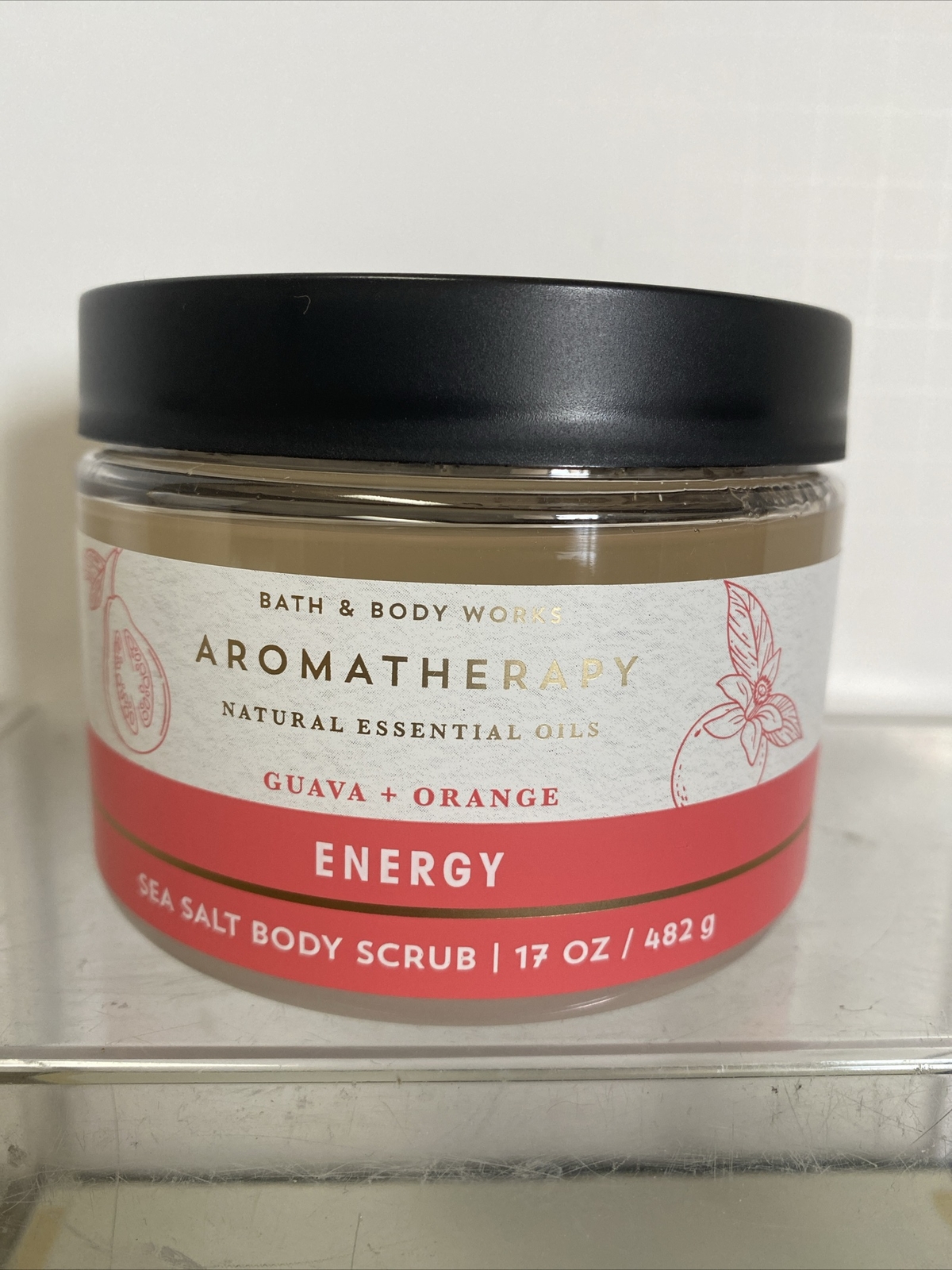 Bath And & Body Works Aromatherapy Guava Orange Sea Salt Body Scrub