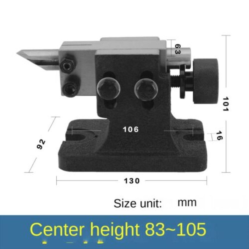 Lathe Tailstock Adjustable Centre Height Thimble DIY Assembly Indexing Head