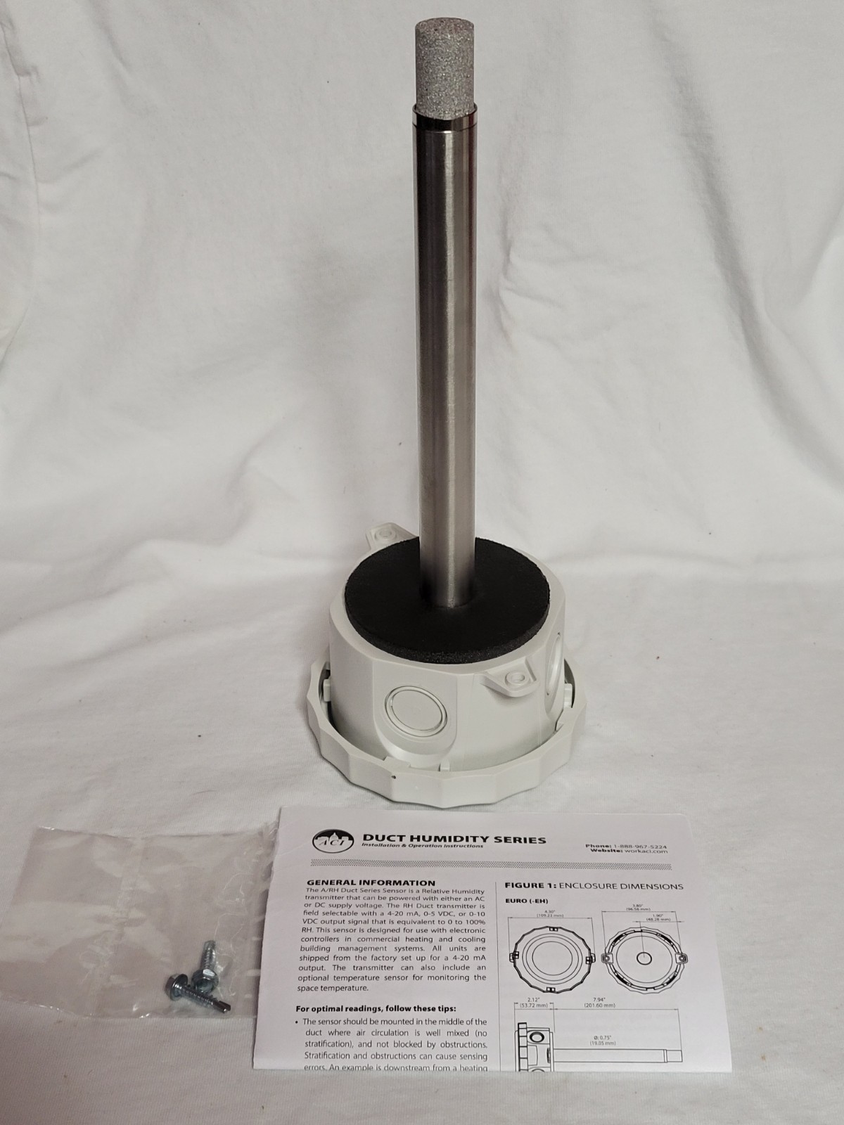 ACI A/RH2-CP-D Duct Temp and Humidity Sensor - New In Box