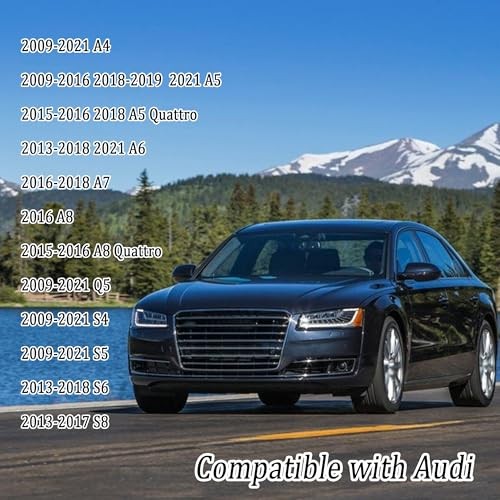 Car Push Start Button Cover Compatible with Audi,Aluminum Engine Start Stop Red