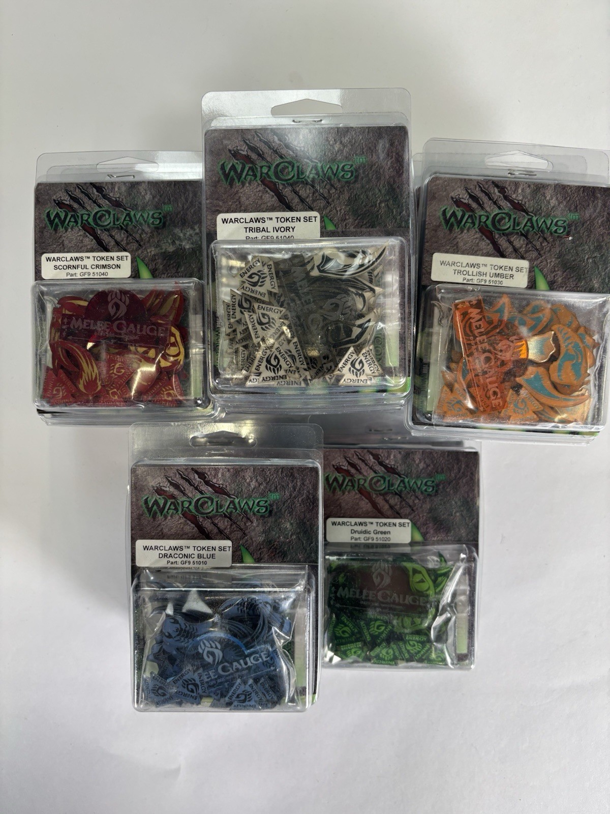 (23) Gale Force Nine GF9 WarClaws Token Set Game Tokens Miniatures Spell Tracker
