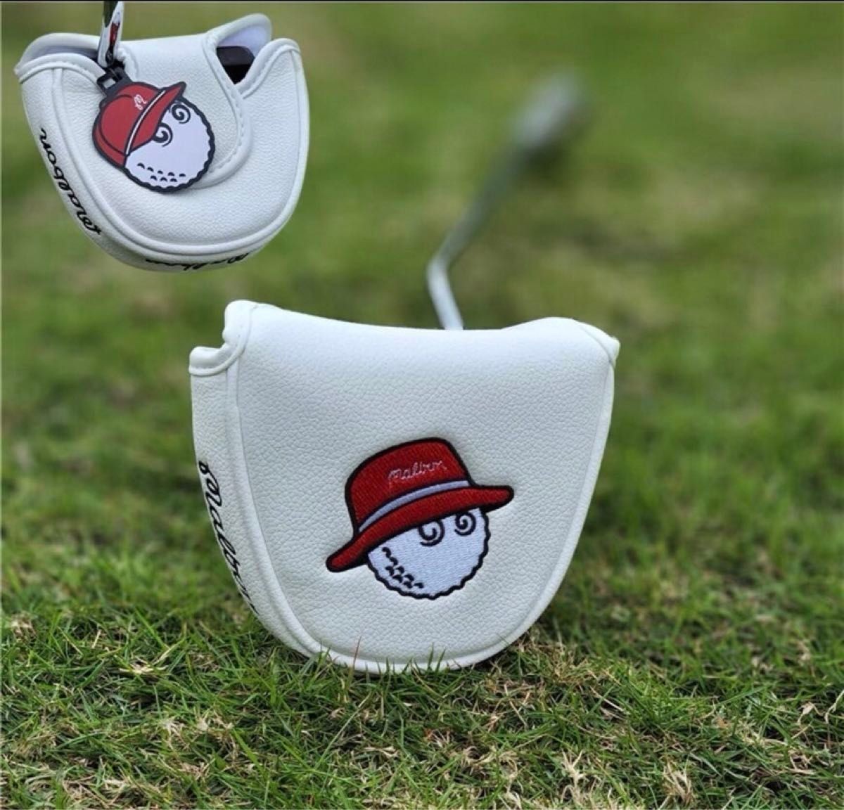 Malbon Semicircle Putter Cover Mallet Magnet  White