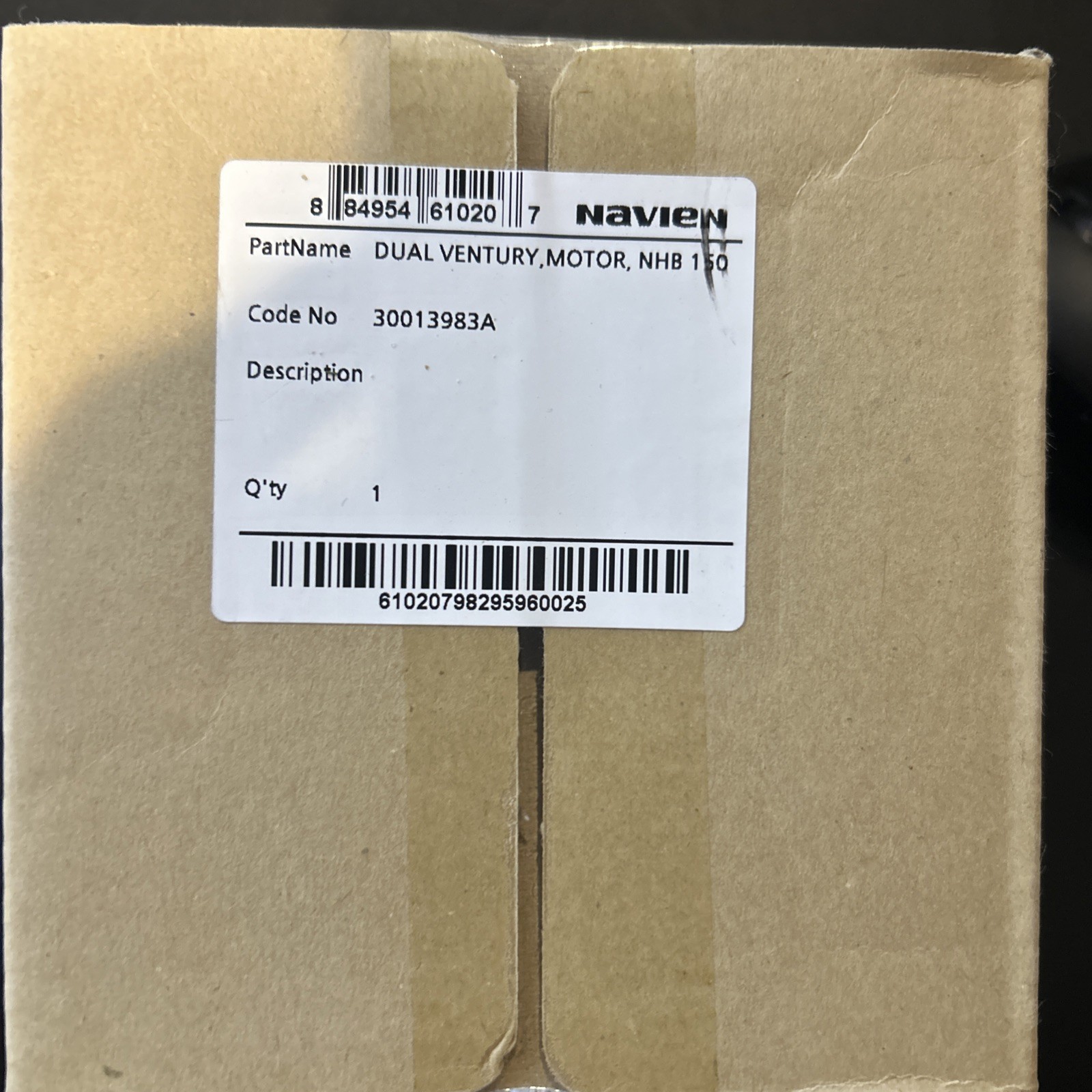 Navien 30013983A Dual Ventury Motor For NHB 150 Brand New In Box Sealed