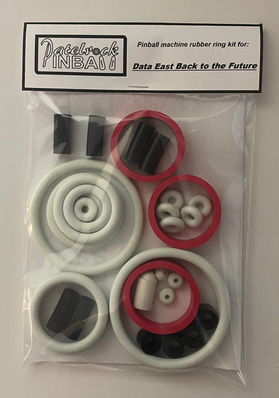 1990 Data East Back to the Future Pinball Machine Rubber Ring Kit
