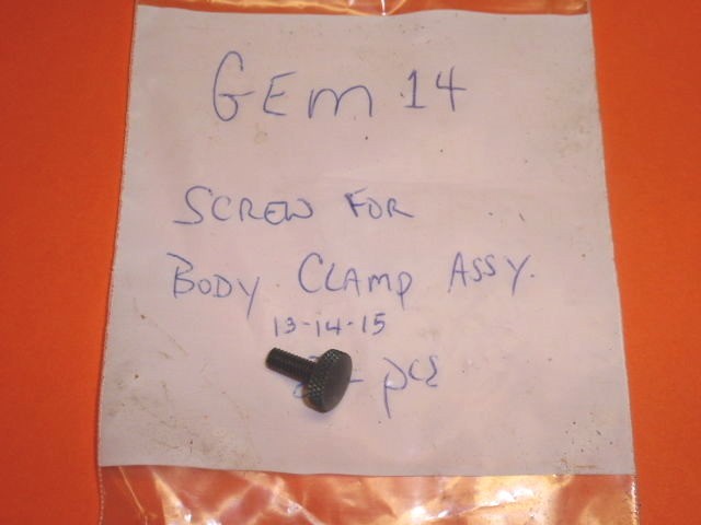 NOS! GEM SCREW for BODY CLAMP ASSEMBLY 13-14-15, GEM14