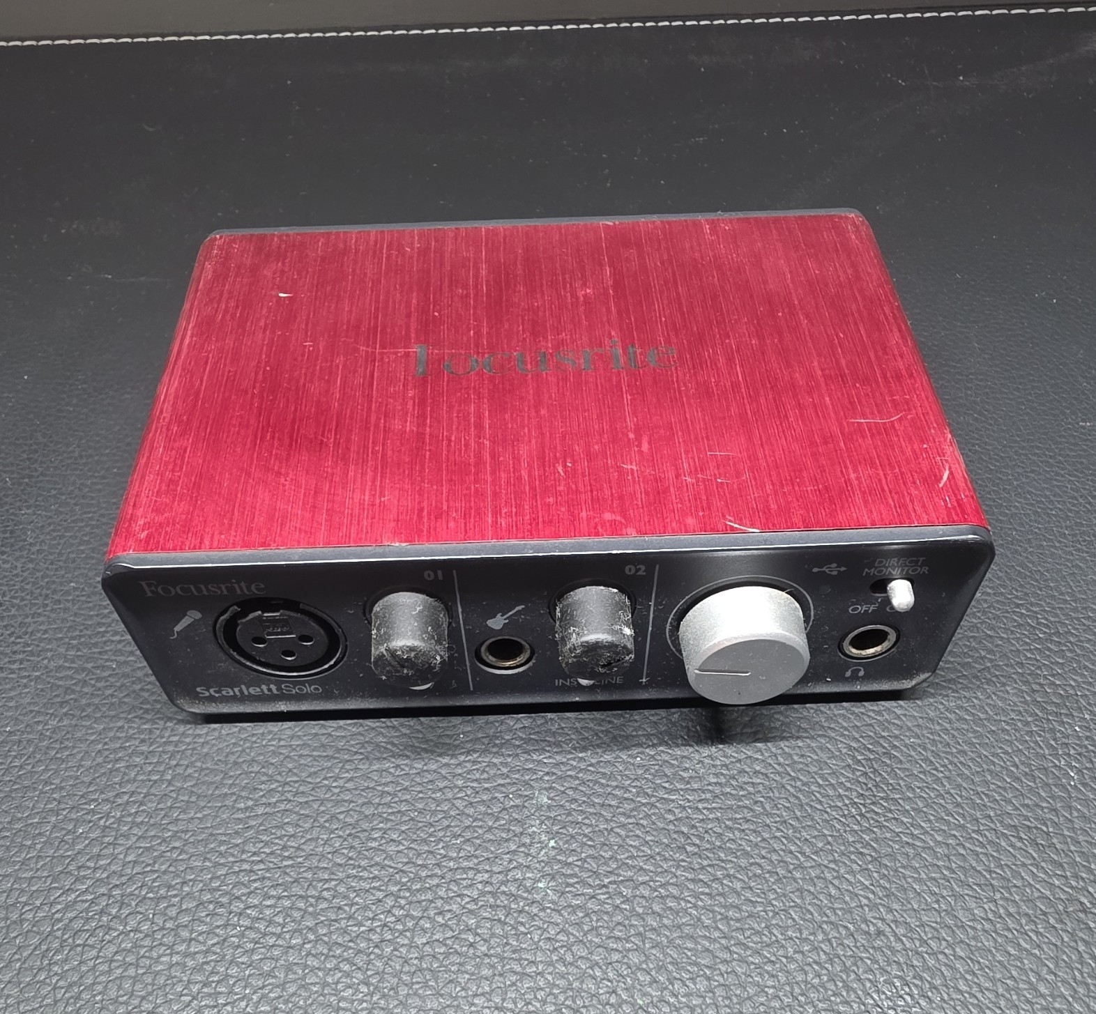 Focusrite Scarlett Solo USB 2.0 Audio Interface w/ Direct Monitoring, XLR In