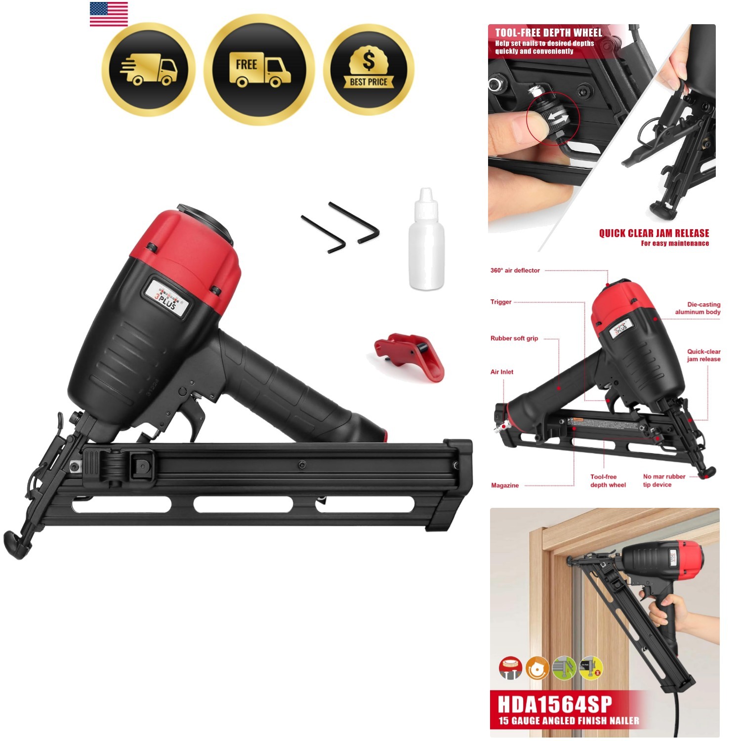 15 Gauge Angled Finish Nailer