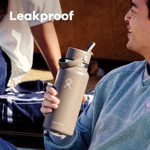 Hydro Flask 40 Oz Wide Mouth Flex Straw Cap Starlight