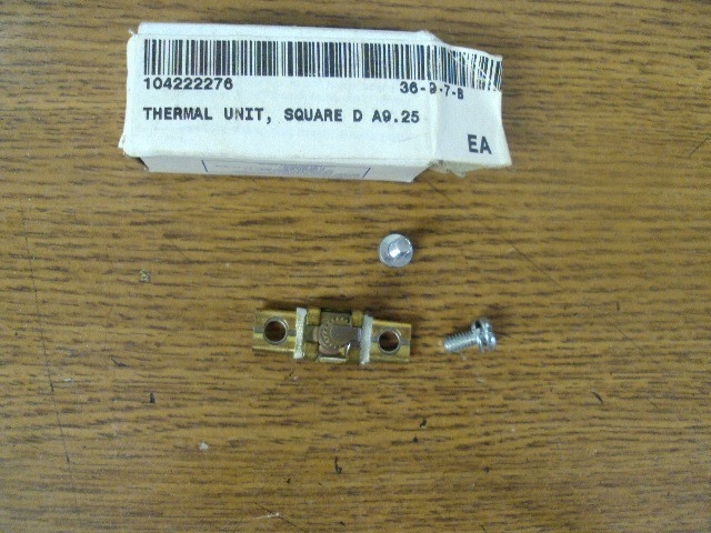 NEW SQUARE D OVERLOAD RELAY THERMAL UNIT  A 9.25 BIN 367