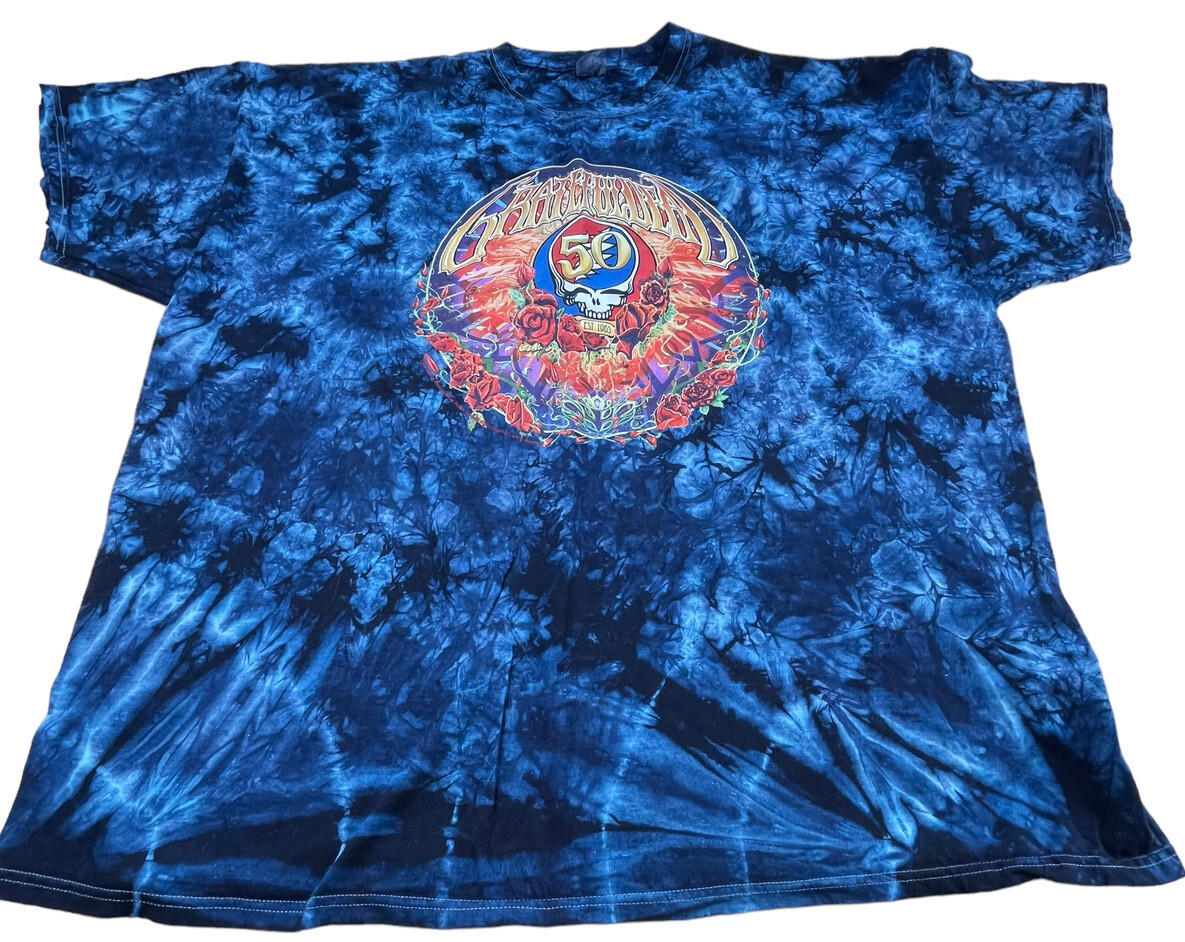 Grateful Dead Fare Thee Well T-shirt New Sz 4XL 2015 Tie Dye Fruit Of The  Loom