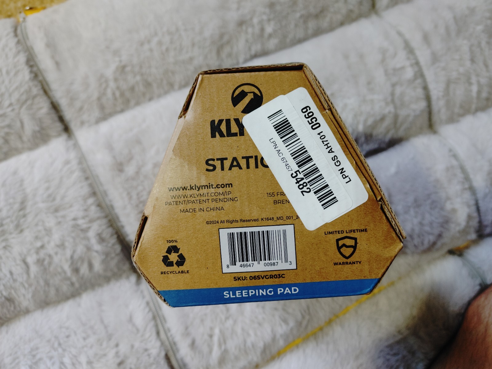 Klymit Static V Sleeping Pad (Green)