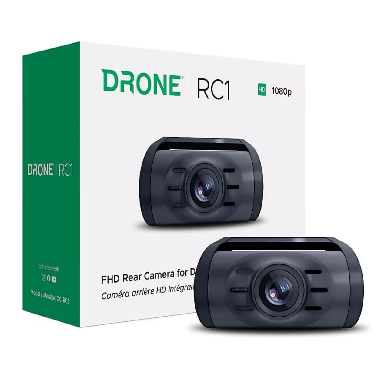 DroneMobile RC1 Add-On Rear Camera for Drone XC-LTE Dash Cam Full HD