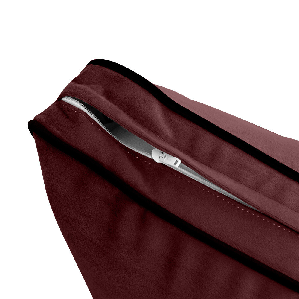 Model V3 Twin Velvet ContrastPipe Indoor Daybed Mattress Pillow AD368