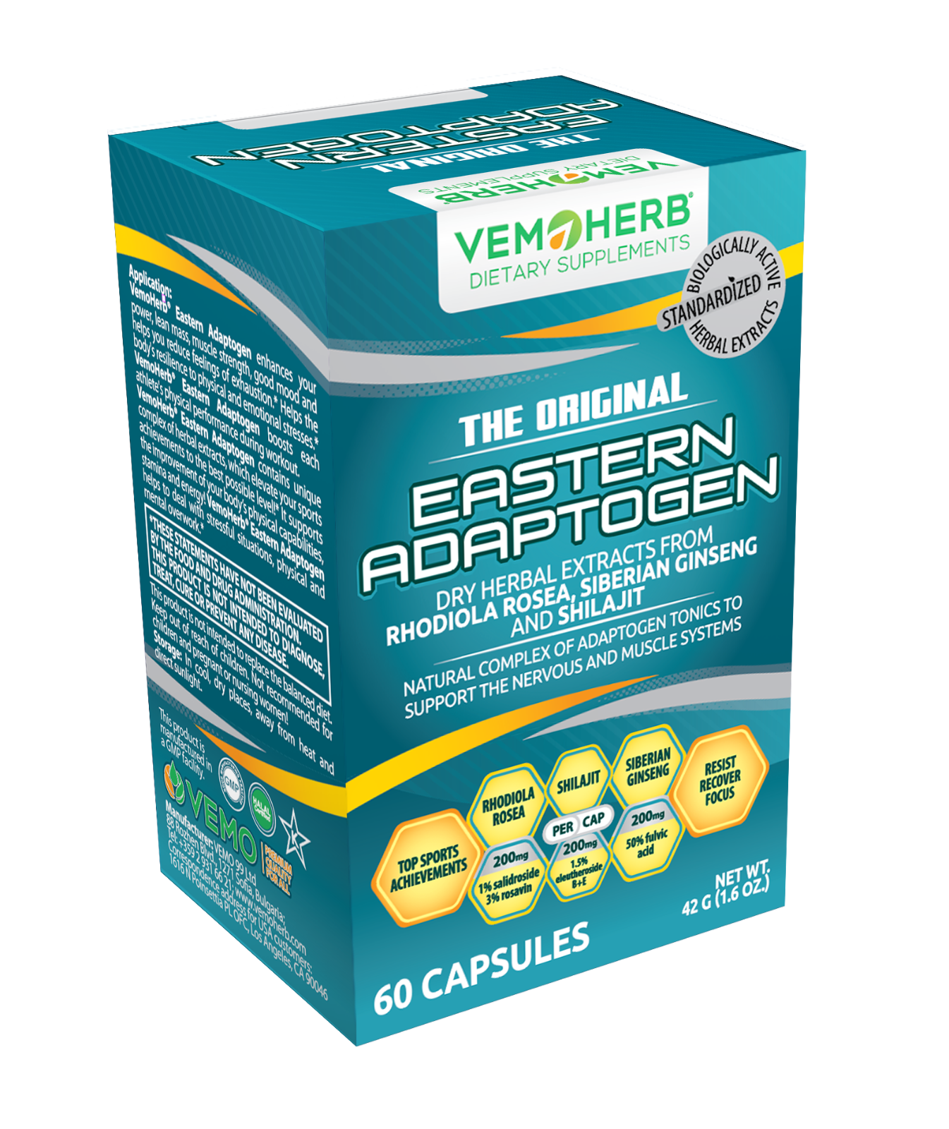VEMOHERB EASTERN ADAPTOGEN ( 60 capsules)