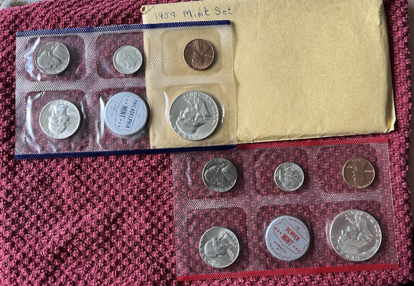 1959 P&D Silver United States Mint Set, OGP