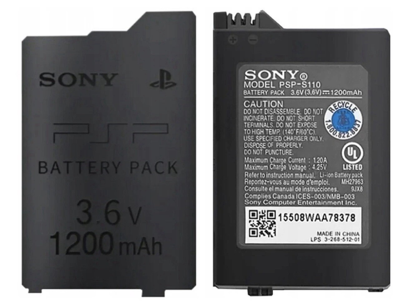 New OEM Original For Sony PSP Replacement Battery PSP 2000 3000 PSP-S110 1200mAh