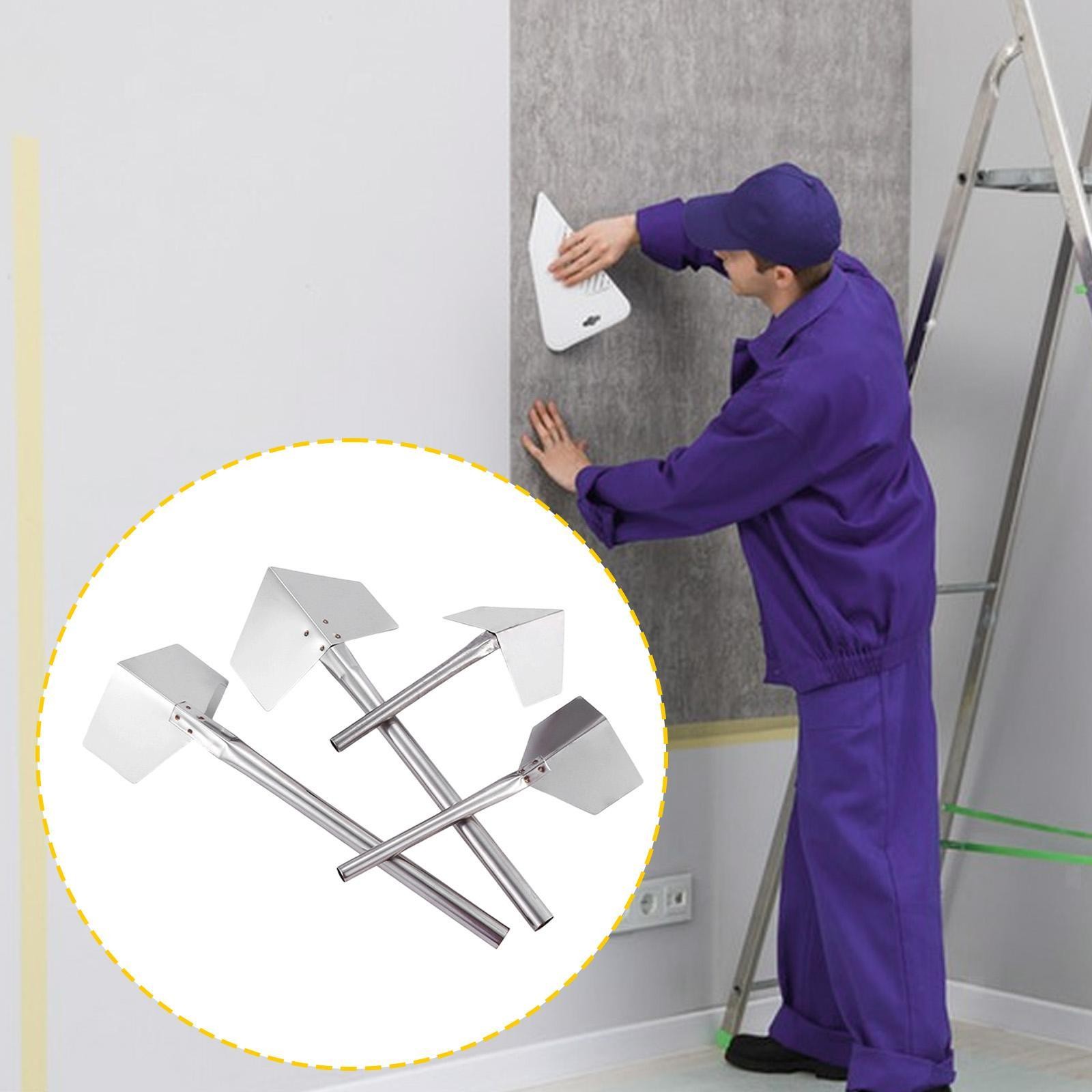 4Pcs Drywall Corner Tool Set Concrete Edger Professional Internal and External