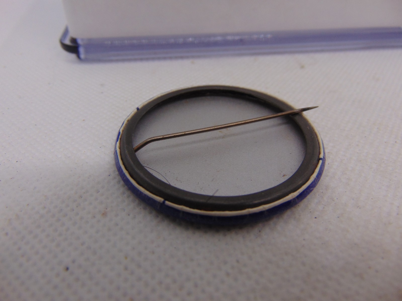 Vintage Pinback Pin Button ETA Veri Tech Does It Software Computer 1 3/4"