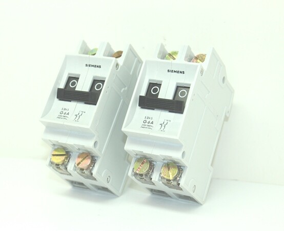(1)  Unused Siemens Circuit Breaker 5-SN-5, G-6A, DIN Rail Mount,